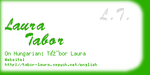 laura tabor business card